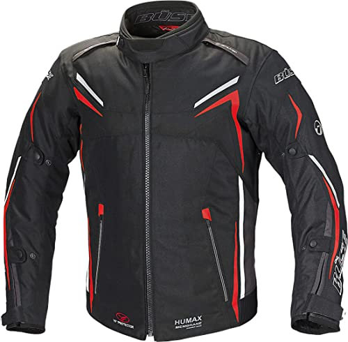 Büse Mugello Motorrad Textiljacke, schwarz/rot, L