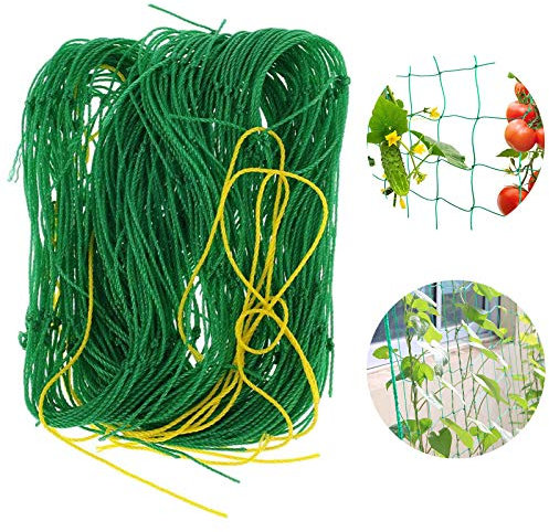 Réseau Plantes Grimpantes Filet Grimpant Plantes Concombres TreillisFilet Treillis Nylon Filet Escalade Plantes Filet Soutien Vert Filet Anti-oiseaux pour Haricots Fruits Légumes Plantes Grimpantes