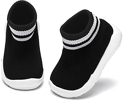 Engtoy Baby Shoes Baby Sock Walking Shoes Infant Non-Slip Breathable Slippers with Soft Rubber Sole Baby Boys Girls Slip On Sneakers