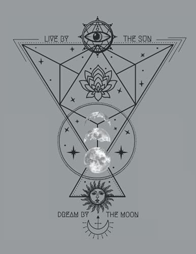 Live By The Sun Moon Witchcraft Astrologie Tattoodesign Line Lotus: 101 Mandalas - MALBUCH - Lustiges Witchcraft Okkult Geschenk - A4 (8,5x11) - 101 ... - Entspannen - Anti Stress - Ausmalen