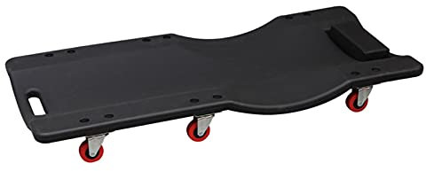 ARCH 36-Zoll-Schwarz-verdickter Auto-Reparatur Liegender Brett, Rollbrett Mit Leder-Kopfstütze Und Tragbarer Griff, Skateboard-Reparaturauto-Schlafplatine, Auto-Reparaturwerkzeuge
