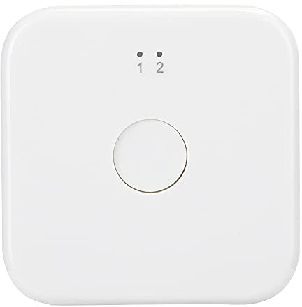 Goshyda Répartiteur HDMI, Commutateur Double Voie ABS Blanc, Séparateur HD à Large Compatibilité écran Partagé Haute Définition 2 en 1 Sortie/1 Entrée 2 Sorties, pour Téléviseur, Projecteurs(Blanche)