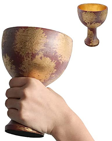 LAD Crafts Cup,Indiana Jones Holy Grail Christ Chalice,Resin Replica Halloween Christmas Home Decoration Xmas Decor