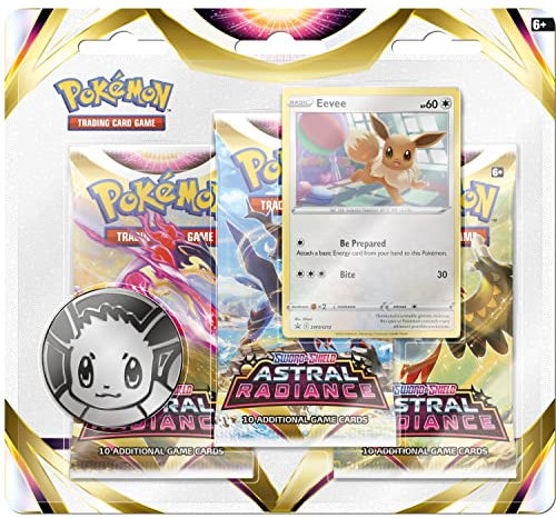 Pokemon - TCG Sword and Shield Astral Radiance Eevee 3 Booster Blister/from Assort