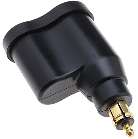 Be In Your Mind Adaptador USB para coche encendedor de cigarrillos compatible con Hella DIN Plug Motocicleta Cargador Dual USB 12-24V 3.3A Adaptador de corriente para teléfonos inteligentes tabletas