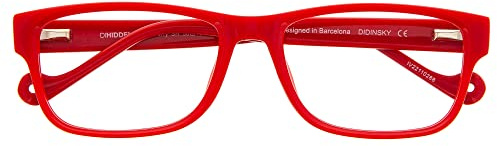 DIDINSKY Blaulichtfilter Brille für Damen und Herren. Blaufilter Brille mit stärke oder ohne sehstärke für Gaming oder Pc. Acetate Tempel und Blendschutzgläser. Cherry +3.0 – DIHIDDEN