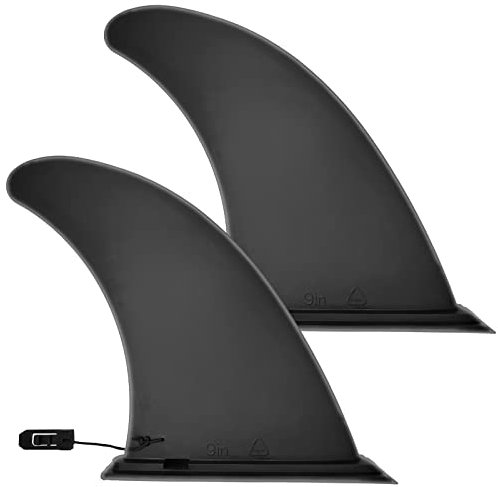 Anfyko 9 Zoll Sup Finne Universal - Langlebigere, Verbesserte, Abnehmbare Ersatzflossen für Stand Up Paddle Board, Longboard. Surfboard...(2 Stück)