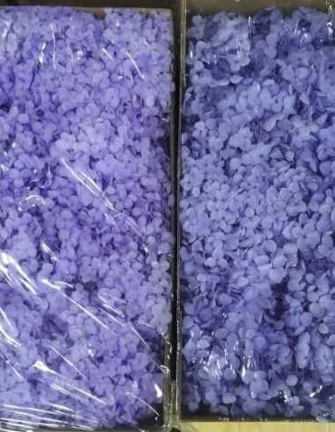 100g Essiccato l Immortale Ortensia Fiore Reale Comune Regalo Fai Da Te Fiori Materiale Conservato Disegno Floreale Decorazione di Nozze-Blu Viola,M
