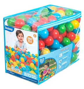 Bestway Splash & Play 250 Pelotas de Juego, 2,3'/5,85 cm