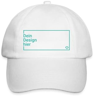 Basecap personalisiert mit Foto, Text oder Logo selbst gestalten | Personalisierbare Basecap aus 100 % Baumwolle mit Foto, Text oder Logo auf der nahtlosen Front gestalten