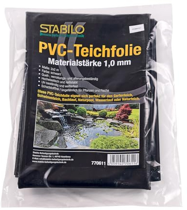 PVC Teichfolie 1,0mm - 2x2m | Folie UV- und witterungsbeständig