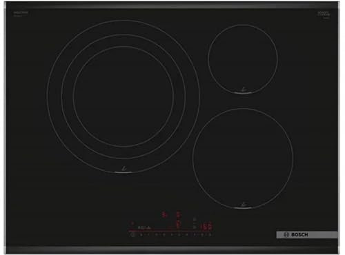 Bosch - Placa de Inducción, 70 cm, Serie 6, 3 Zonas de Cocción, Electrónica DirectSelect, PerfectFry Plus, Home Connect, Negro, PID775HC1E