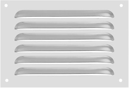 PATIKIL 8 x 6 Cubierta de Ventilación de Rejilla de Aire de Aluminio, Rejilla de Ventilación de Pantalla para HVAC para Hogar Cocina Chimenea Pared Techo, Tono Plateado