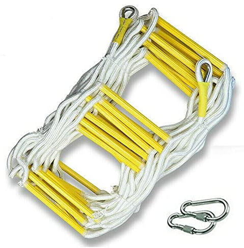 PNAJFUEL Strickleiter,Fensterleiter Feuerleitern 2-10 Stockwerke,Notfallbeständisicherheitsevakuierungskletterseilleiter/3 Meters/9.8Ft