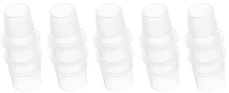 PATIKIL 2pcs Conector de Manguera para Acuario, Accesorio Recto de Púas de Plástico Empalmador Adaptador de Tubo Reductor de Empalme Conexión para Aire Agua Tubería Jardín Riego, 19x16mm