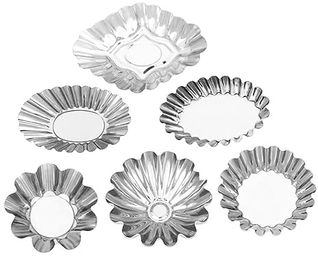 PHENOFICE 30 Moldes De Acero Inoxidable Para Tartaletas De Huevo, Lavables, Multifunción, Antiadherentes, Reutilizables Y Para Cupcakes.