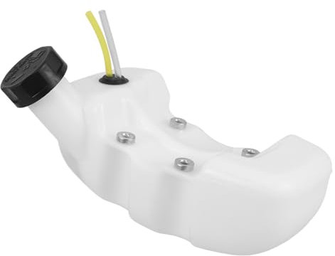 Alipis Réservoir D'essence en Plastique Blanc pour Tondeuse et Taille-haie, Haute Densité, Usage Polyvalent pour Jardin et Applications Agricoles