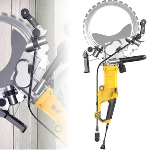 Electric Wall Chaser with Diamond Blade, 290Mm Cutting Depth for Efficient Masonry Work, Ideal for Concrete, Stone, Bricks, and Tiles