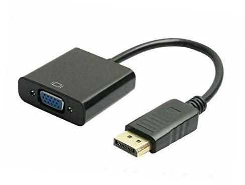DIYEAH Cable Vga Convertidor De Vídeo Macho Vga Hembra Duradero Rendimiento para Uso Oficina o Hogar Adaptador Displayport