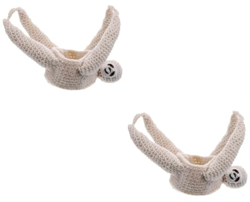 HANABASS 2pcs Crochet Sloth Plant Hanger Handcrafted Decorative Planter Holder for Use for Balconies Bedrooms and Offices Minimalist Home Decor
