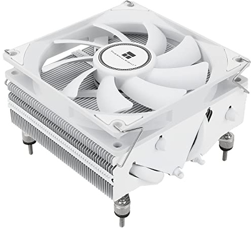 TR-Thermalright AXP90 X53 Blanc Refroidisseur de CPU, Ventilateur Silencieux 92mm Bas Profil-2700tr/min, pour AM4/AM5, Intel LGA1851/1700/115x/1200, Refroidisseur PC Bas Profil pour ITX-Blanc