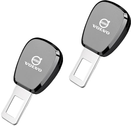 JsjjQf 2 Pezzi Prolunga Cintura Sicurezza Auto per Volvo EX30 EX90,Fibbia della Cintura Fermo Disattivazione dell'Allarme Cintura di Sicurezza,E-Normal
