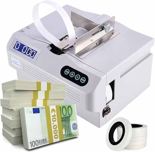 Macchina Automatica per L'imballaggio Di Banconote, Piccola Macchina per L'imballaggio Di Banconote, Con Funzione Di Conteggio, Con Schermo Lcd, Piccola Macchina per La Legatura Di Fascette Di Carta