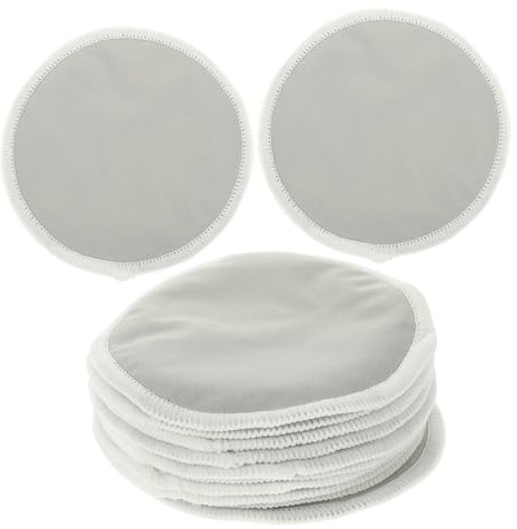 BESPORTBLE 10 Waschbare Stilleinlagen aus Atmungsaktivem Material Wiederverwendbare Stillpads für Mutterschaft Saugfähig und Hautfreundlich für Komfortables Stillen und Täglichen