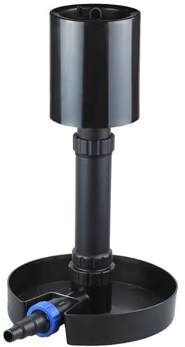 Skimmer Galleggiante,Scrematrice for Superficie Piscina con Altezza Regolabile 55-83 cm,Cestello Filtro Rimovibile,Base Fissa,per Stagno con Pesci,Lago,Serbatoio Fattoria Fino a 40m²