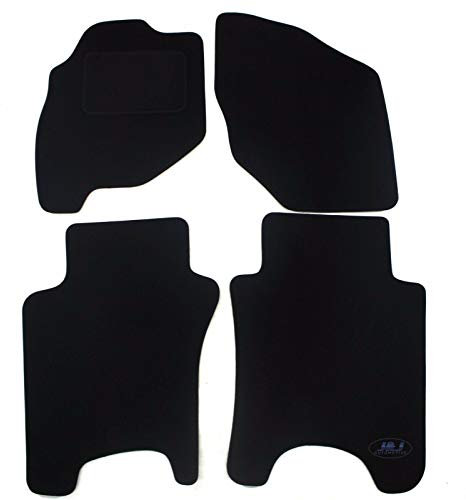 J&J AUTOMOTIVE | Velours Fußmatten Autotepiche Passend Für Jazz 2002-2008, Genaue Passform, rutschfeste Untregrund, Verstärkt Im Pedalbereich