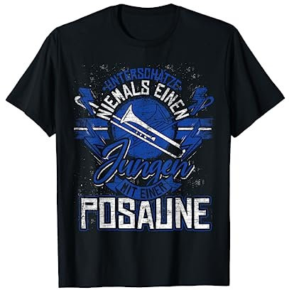 Geschenk Posaunenspieler Orchester Kinder Musik Posaune T-Shirt