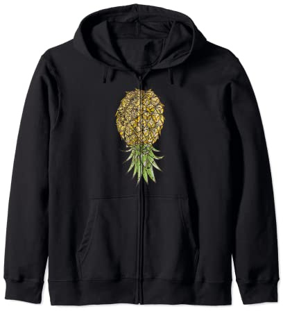 Balançoire Kawaii à l'envers en forme d'ananas Sweat à Capuche