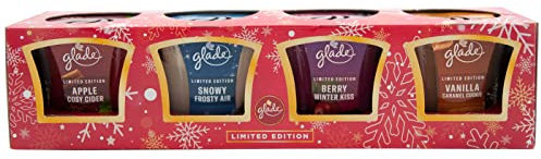 glade Duftkerzen SET 4-teilig Apple Cosy Cider - Merry Berry & Wine - Champagne Cheers - Marshmallow Irish Cream je 129g (3)