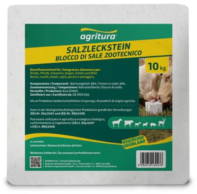 Blocco di Sale bianco 10kg - Sali Minerali Essenziali