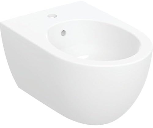 Geberit Acanto Wand-Bidet, geschlossene Form, für Einlocharmaturen, 502.825.00.1, Farbe: weiß