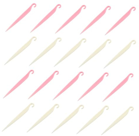 ABOOFAN Spatules à Gâteaux Ustensile Cuisine et Cuisson Ensemble de 20 en Plastique Blanc Outil de Démoulage Facile et Découpe Précise pour Pâtisserie
