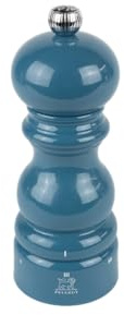 PEUGEOT - Moulin à Poivre Paris u'Select 15 cm - 6 Réglages de Moutures Prédéfinies - En Bois Labellisé PEFC - Fabrication Française - Coloris Laqué Bleu Pacifique