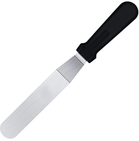 Angled Icing Spatula Cake Decorating, Stainless Steel Blade Spatulas Baking and Pallet Knife for Cake Decorating - Multipurpose Use for Home, Bakery or Kitchen