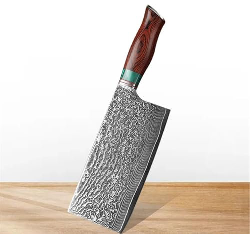 Cuchillo de Cocina de Acero Inoxidable, Cuchillo de Chef de Damasco, Cuchillo for Frutas, Cuchillo for deshuesar Carne, Cuchillos y Accesorios de Cocina(Style B)