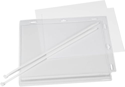 Durable Plakattasche A5 wasserdicht, 5 Stück, transparent, 505919 | UV-stabile Sichttasche, IPX5 Schutz vor Strahlwasser, inkl. Kabelbinder, für Hoch- & Querformat, Made in Poland