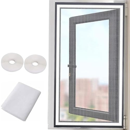 60x95cm Moustiquaires pour Fenêtre, Moustiquaire Filet, Protection Contre Les Insectes pour Fenêtre Moustiquaire pour Fenêtre, Kit de Protection Anti Moustique