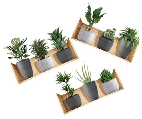 QUMIIRITY 3 Hojas Pegatinas De Pared Pintura Decorativa De Bonsái Plantas Maceta Adhesivo De Pared Para Decoración Del Hogar Adhesivo Para Sala De Estar Para Dormitorio De Niña