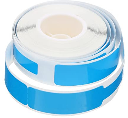 Didiseaon Etiqueta Adhesiva Térmica para Cable Azul 1 Rollo Identificación de Etiquetas Resistente al Desgarro Oficinas y Redes de Comunicación