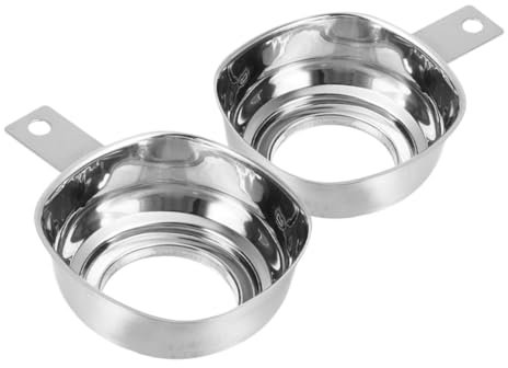 Cabilock 2 Piezas Embudo de Boca Ancha para Llenar Frascos para Cocina Transferencia Sólidos con Mango y Base Estable