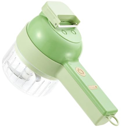 ULTECHNOVO 1 ensemble Mini Hachoir Électrique à Ail Multifonction avec Presse Ail Trancheuse et Brosse Compact et Rechargeable Viande et Légumes