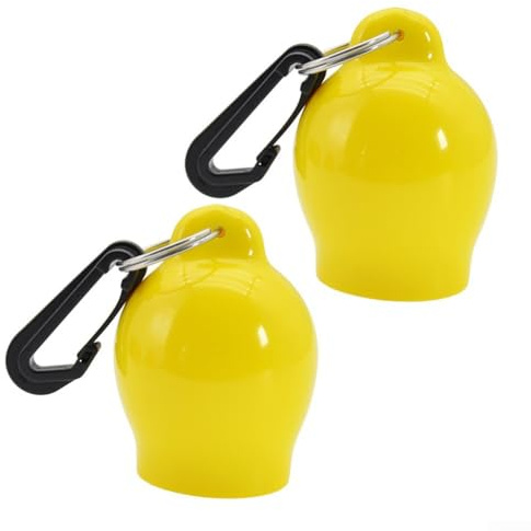 Bebykilemi Tauchmundstück-Abdeckung, Atemregler-Schutz, PVC, Oktopus-Mundstückhalter mit Edelstahl-Clip für BCD-Befestigung für Hygieneschutz, 2 Stück, Gelb