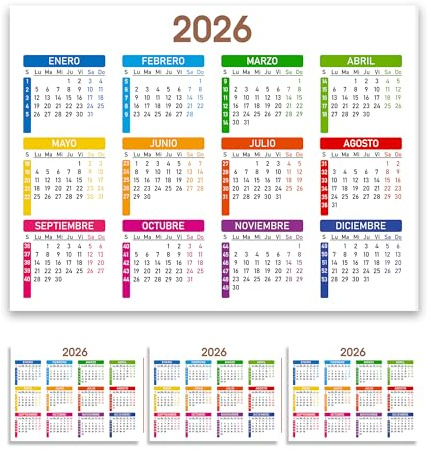 Calendrier 2025 pour réfrigérateur avec aimant | Taille 20 x 15 cm | Planificateur annuel coloré avec semaines numérotées | Organisateur de devoirs, vacances et événements | (2025, allemand)