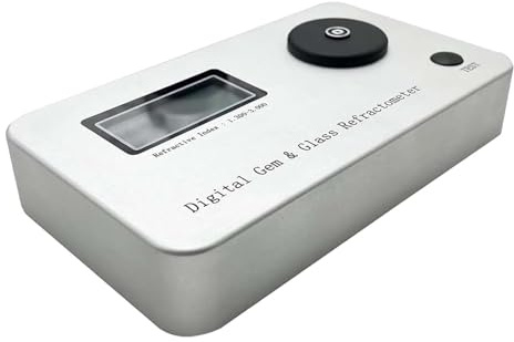 BeoyNot Digitales Edelstein-Refraktometer Precise Measurement Brechungsindex: 1,300–3,000 Messfehler: ±0,005 Genauigkeit: 0,001Zur Identifizierung von Schmuck