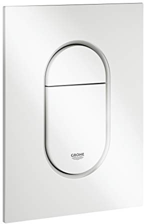 GROHE Arena Cosmopolitan S | WC- Betätigungsplatte für Rapid SL | S-Size, 130 x 172 mm, 2-Mengen- und Start und Stopp-Betätigung, Alpinweiß | 37624SH0