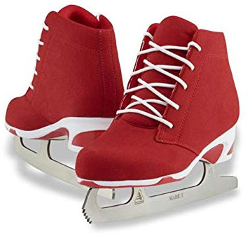 Jackson Ultima Softec Diva Red Damen Eiskunstlaufschuhe, Größe 39, DV3000